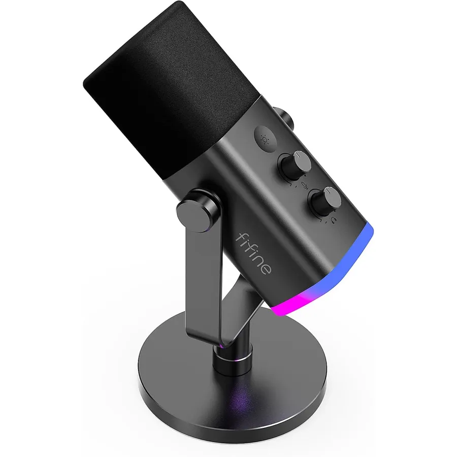 FIFINE AM8 - Dynamisches USB/XLR-Mikrofon mit RGB