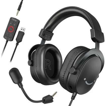 FIFINE H9 - Gaming-Headset mit 7.1 und abnehmbarem Mikrofon