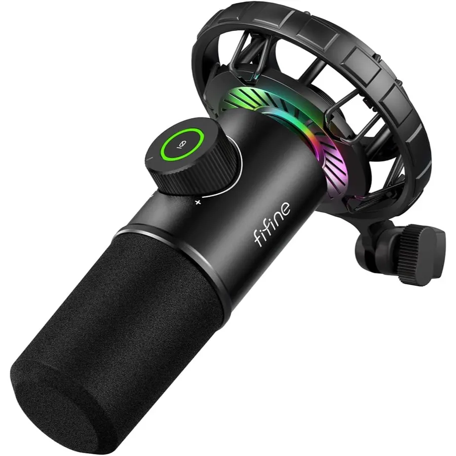 FIFINE K658 - Dynamic USB gaming microphone with RGB